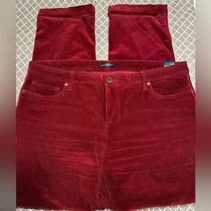 Like new! Tommy Hilfiger Deep Red Corduroy Pants